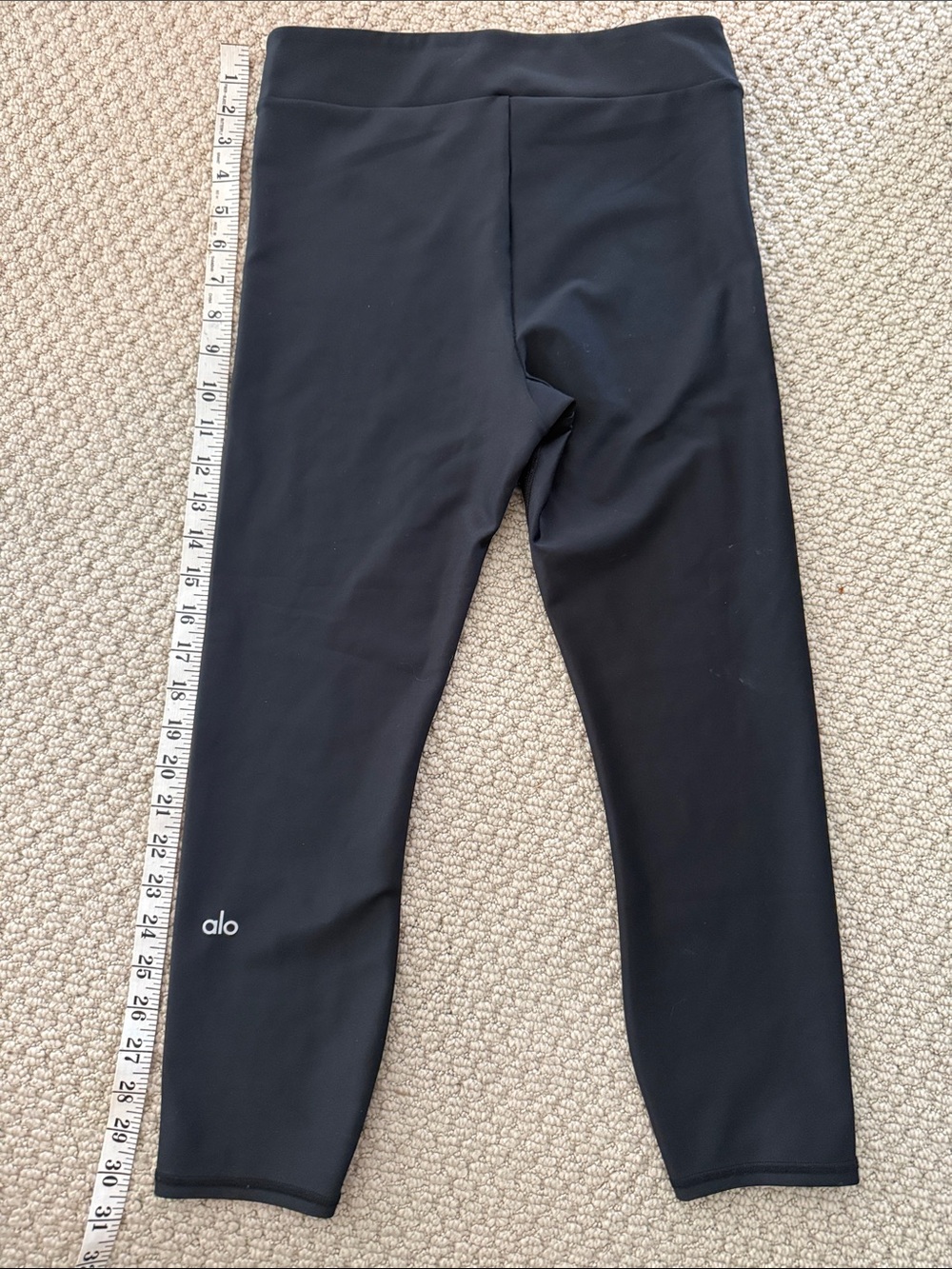 ALO Yoga Black High-Rise Leggings - Picture 1 of 4